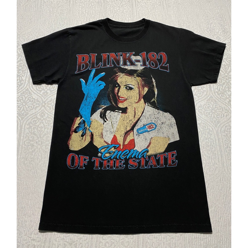Blink-182 Enema of the State T-Shirt S Nurse Janine Graphic Pop Punk Band Tee
